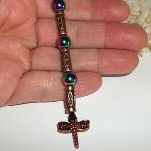 New! Bookmark Dragonfly Copper Bookmarker Reading Gift Idea Boho Bohemian D357